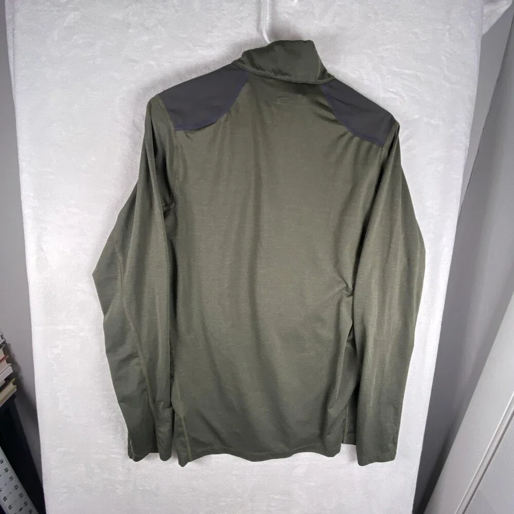 The North Face Pullover Mens Small Green FlashDry-XD Mountain Athletics 1/4 Zip